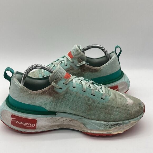 Womens 10 Nike ZoomX Invincible Run 3 DR2660-300 Green Running Shoes Sneakers - Picture 5 of 9